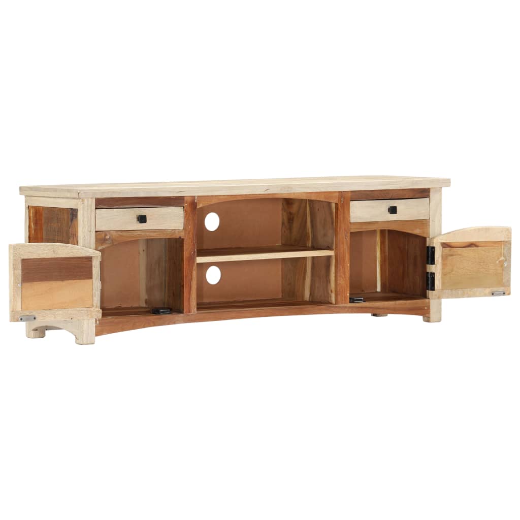 TV Lowboard Buche Weiß
