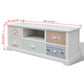 TV Lowboard Nussbaum Weiss